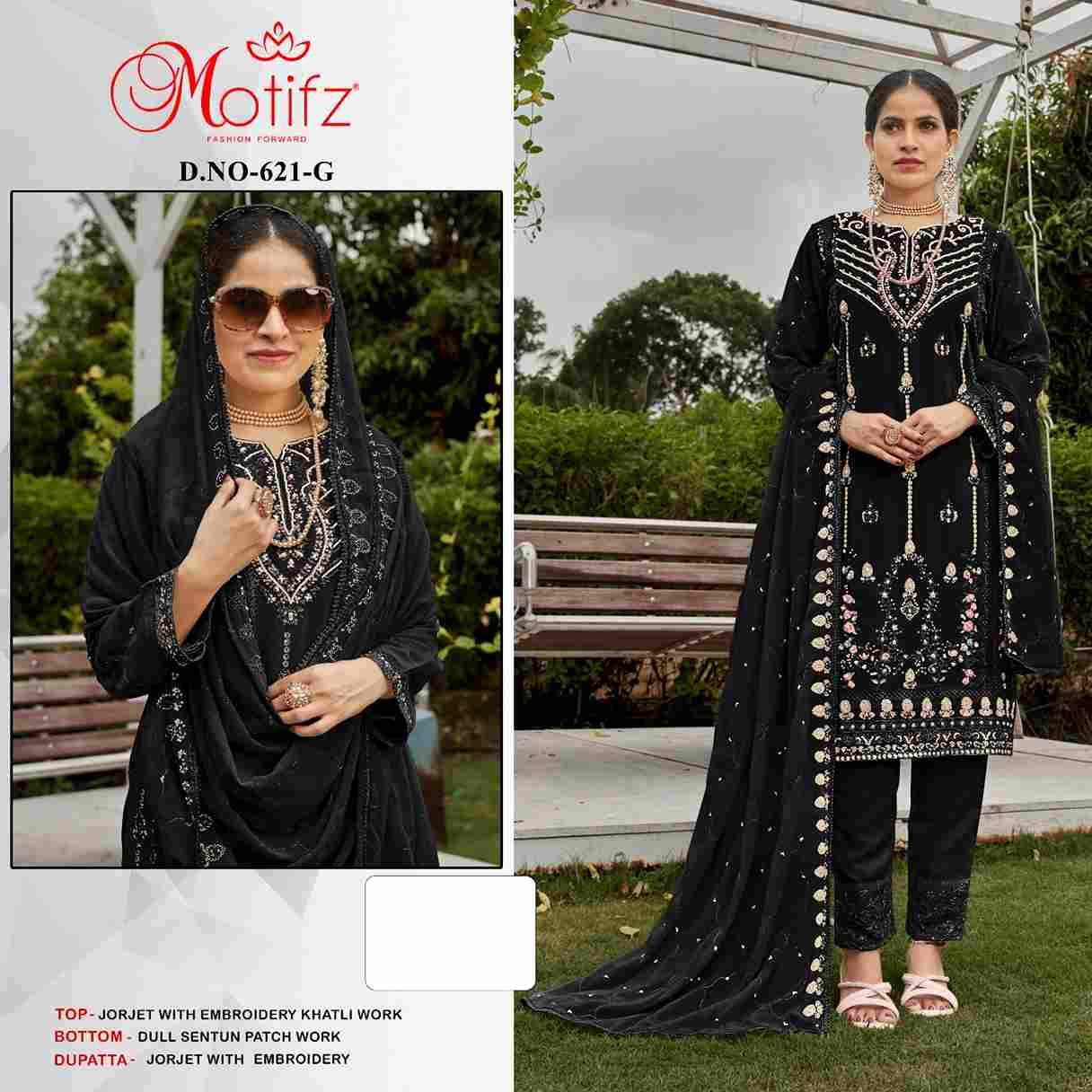 Motifz Hit Design 621 Colours Vol-2 By Motifz 621-E To 621-H Series Beautiful Pakistani Suits Colorful Stylish Fancy Casual Wear & Ethnic Wear Georgette Dresses At Wholesale Price