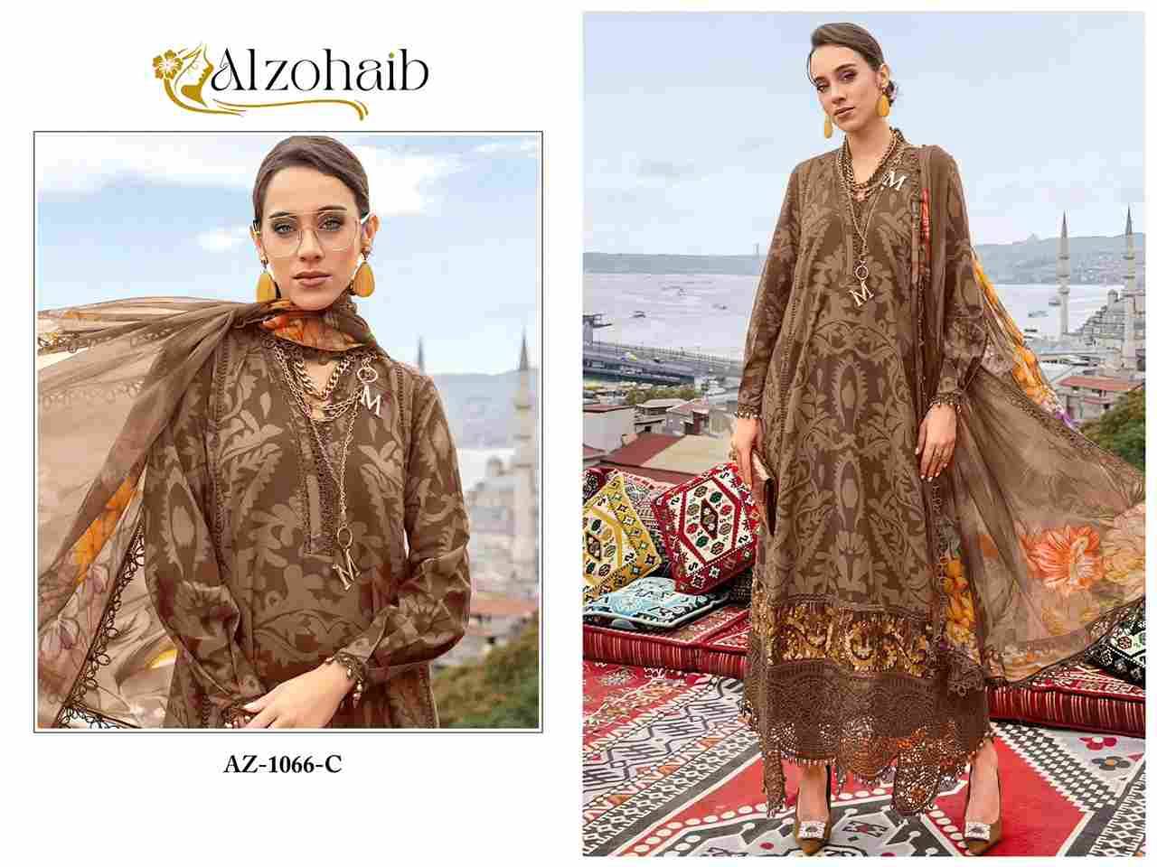 Alzohaib-1066 Colours By Alzohaib 1066-C To 1066-F Series Wholesale Designer Pakistani Suits Collection Beautiful Stylish Fancy Colorful Party Wear & Occasional Wear Pure Cotton Dresses At Wholesale Price