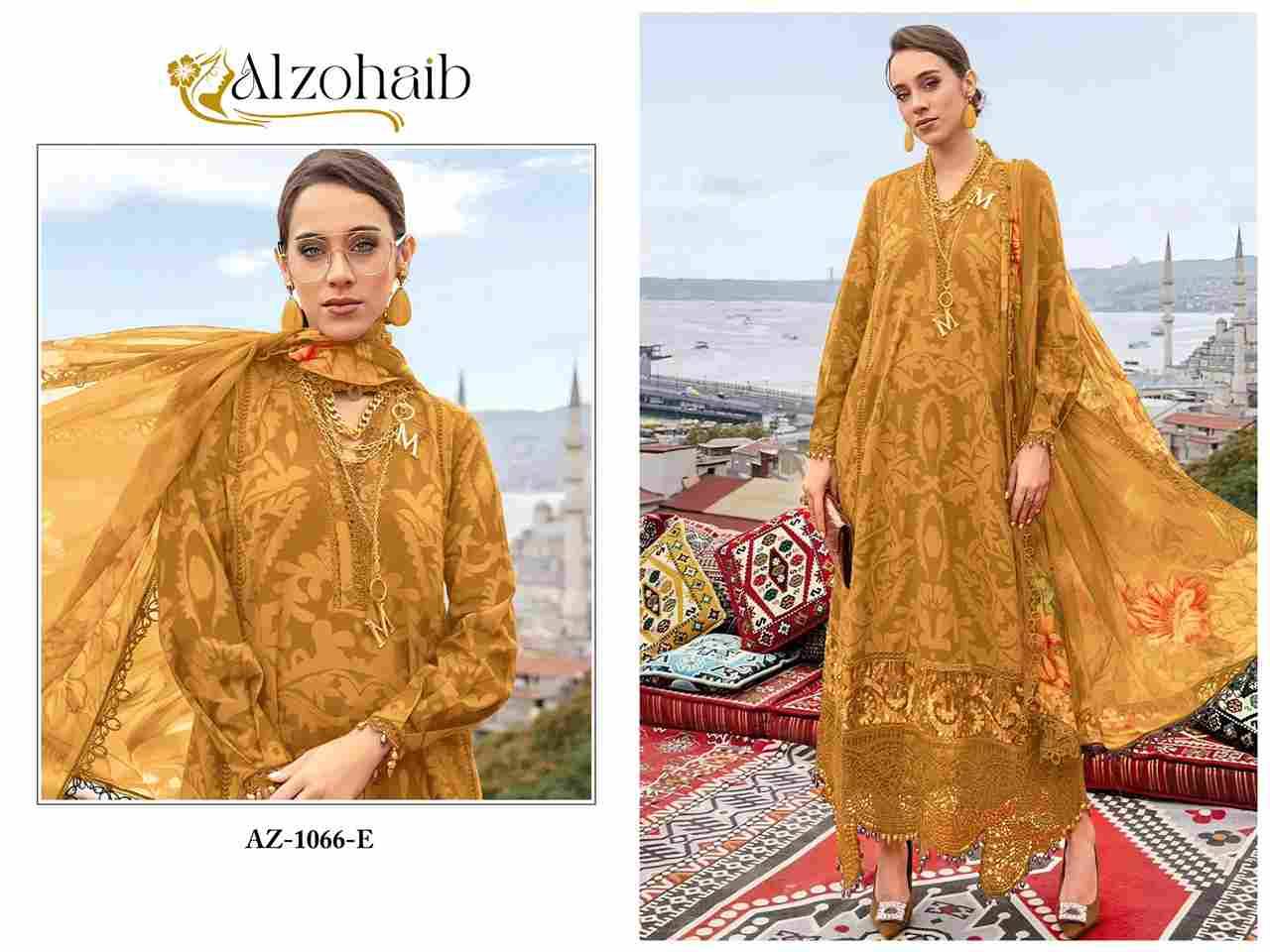 Alzohaib-1066 Colours By Alzohaib 1066-C To 1066-F Series Wholesale Designer Pakistani Suits Collection Beautiful Stylish Fancy Colorful Party Wear & Occasional Wear Pure Cotton Dresses At Wholesale Price