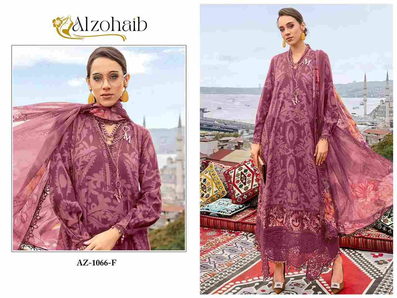 Alzohaib-1066 Colours By Alzohaib 1066-C To 1066-F Series Wholesale Designer Pakistani Suits Collection Beautiful Stylish Fancy Colorful Party Wear & Occasional Wear Pure Cotton Dresses At Wholesale Price