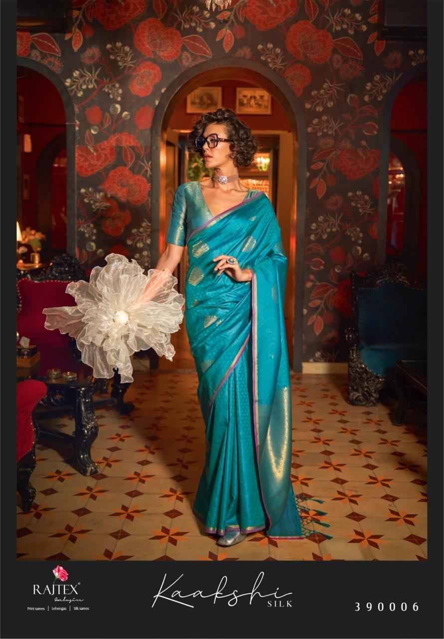 Kaakshi Silk By Raj Tex 390001 To 390006 Series Indian Traditional Wear Collection Beautiful Stylish Fancy Colorful Party Wear & Occasional Wear Handloom Silk Sarees At Wholesale Price