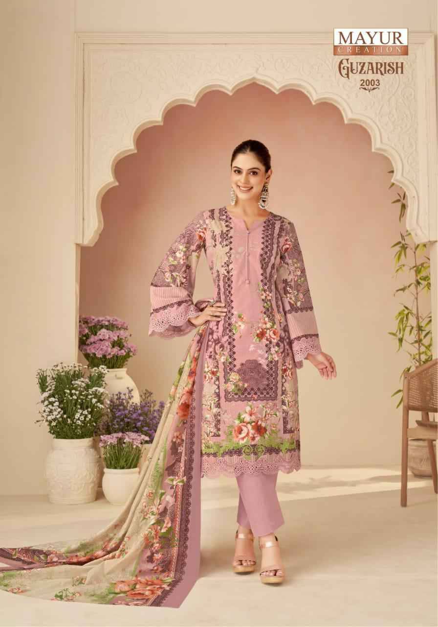 Guzarish Vol-2 By Mayur Creation 2001 To 2008 Series Beautiful Festive Suits Stylish Fancy Colorful Casual Wear & Ethnic Wear Pure Cotton Print Dresses At Wholesale Price