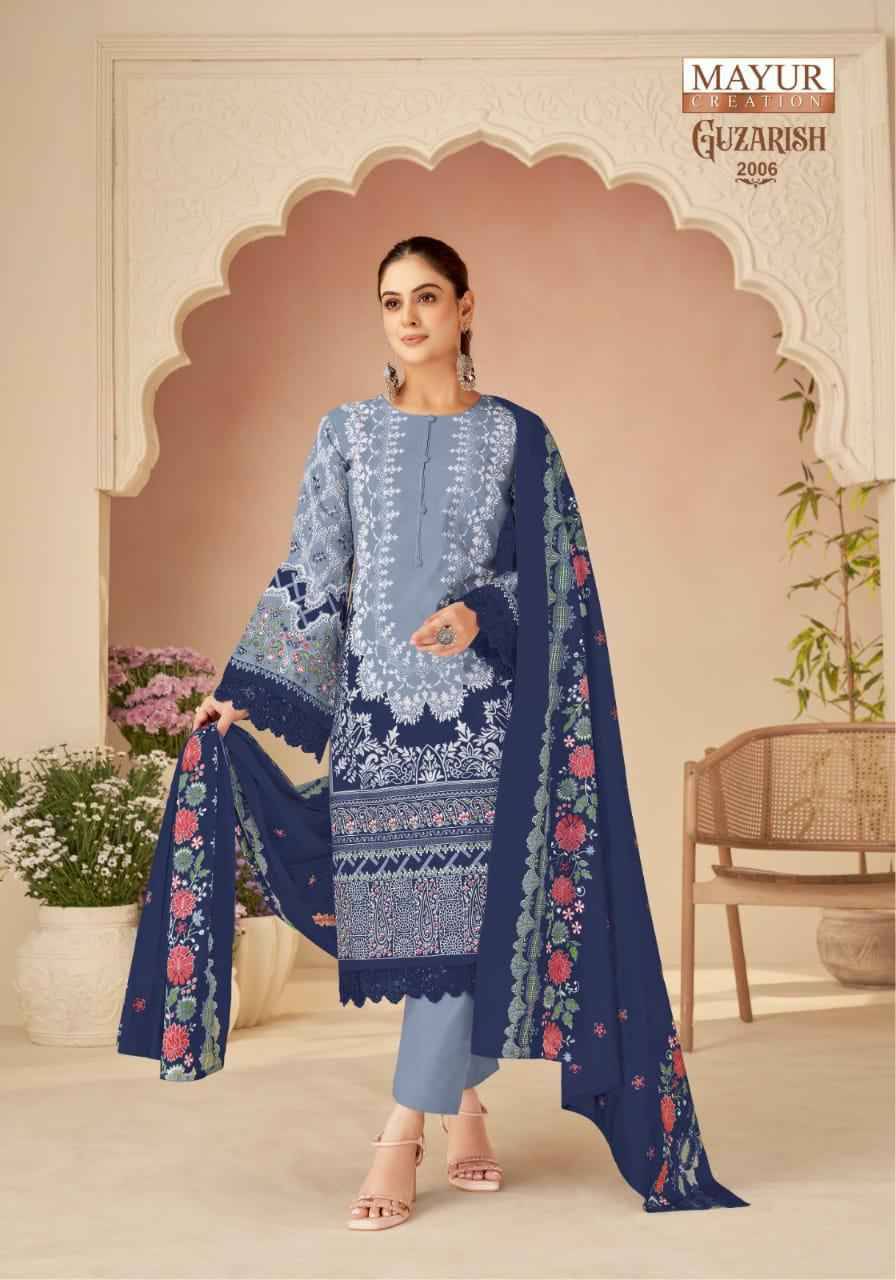 Guzarish Vol-2 By Mayur Creation 2001 To 2008 Series Beautiful Festive Suits Stylish Fancy Colorful Casual Wear & Ethnic Wear Pure Cotton Print Dresses At Wholesale Price