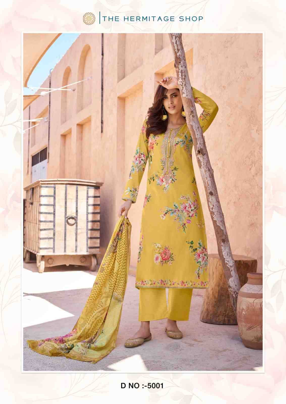 Aarke By The Hermitage Shop 5001 To 5006 Series Beautiful Festive Suits Stylish Fancy Colorful Casual Wear & Ethnic Wear Pure Viscose Lawn Print Dresses At Wholesale Price