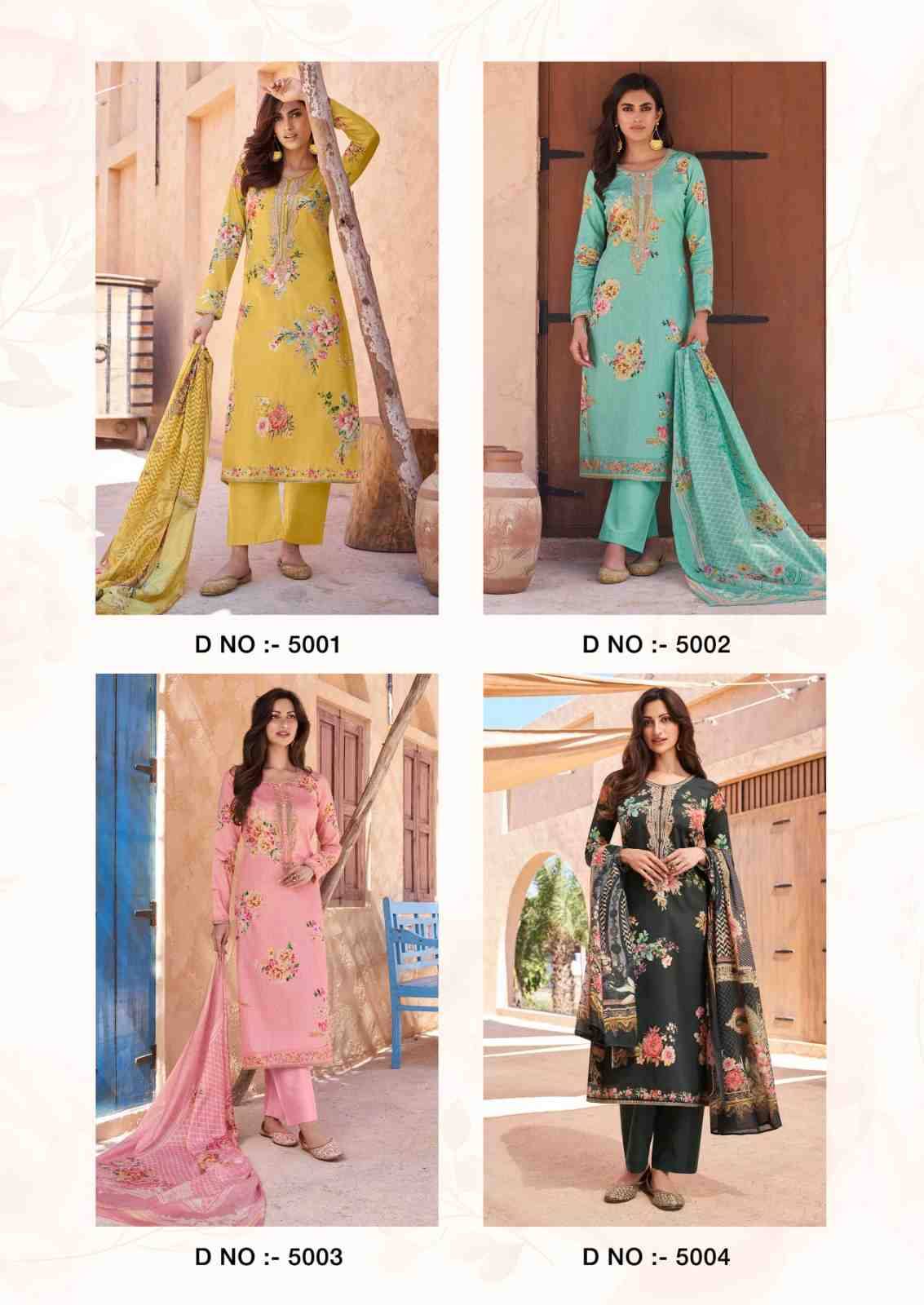 Aarke By The Hermitage Shop 5001 To 5006 Series Beautiful Festive Suits Stylish Fancy Colorful Casual Wear & Ethnic Wear Pure Viscose Lawn Print Dresses At Wholesale Price