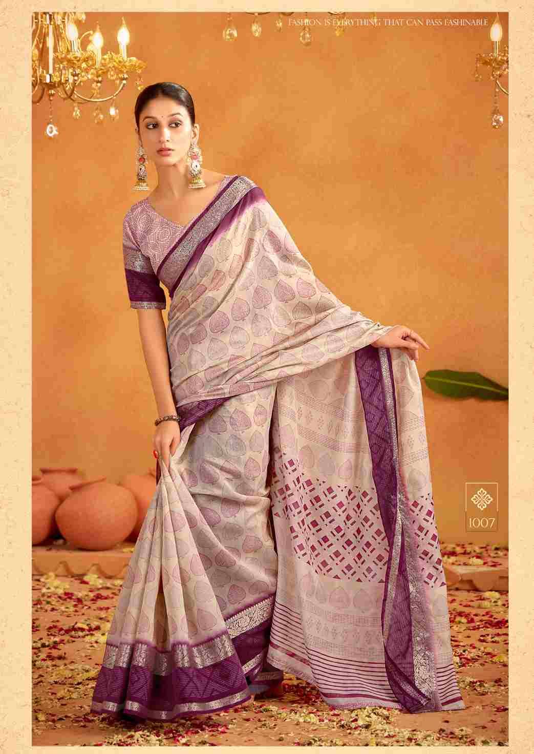 Kalakruti By SR 1001 To 1010 Series Indian Traditional Wear Collection Beautiful Stylish Fancy Colorful Party Wear & Occasional Wear Soft Cotton Sarees At Wholesale Price