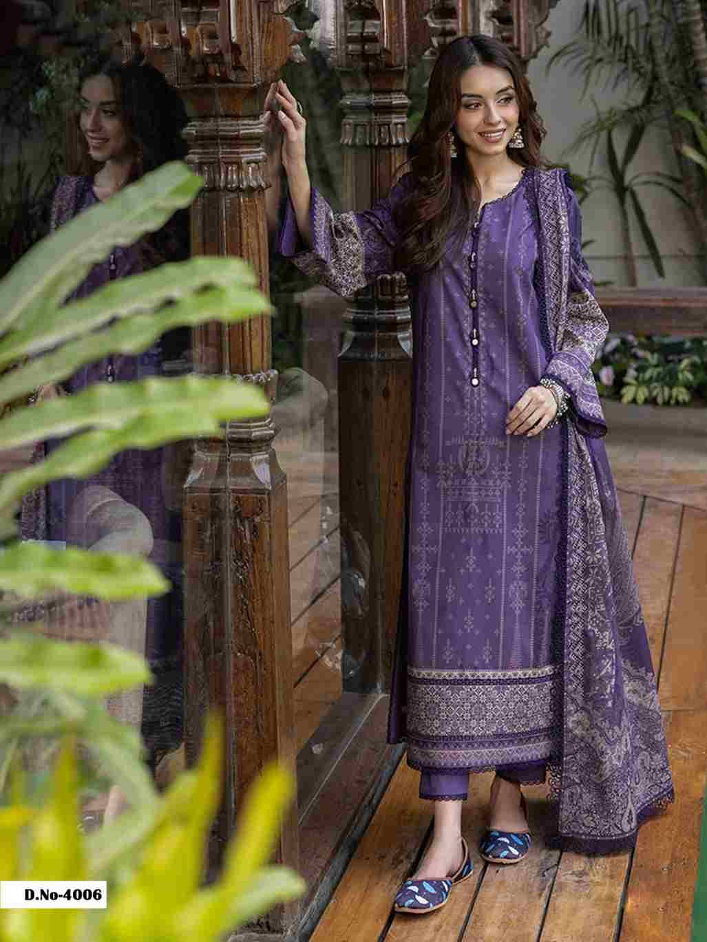 Asifa Nabeel Vol-4 By Fashid Wholesale 4001 To 4006 Series Beautiful Suits Stylish Colorful Fancy Casual Wear & Ethnic Wear Cotton Print Dresses At Wholesale Price