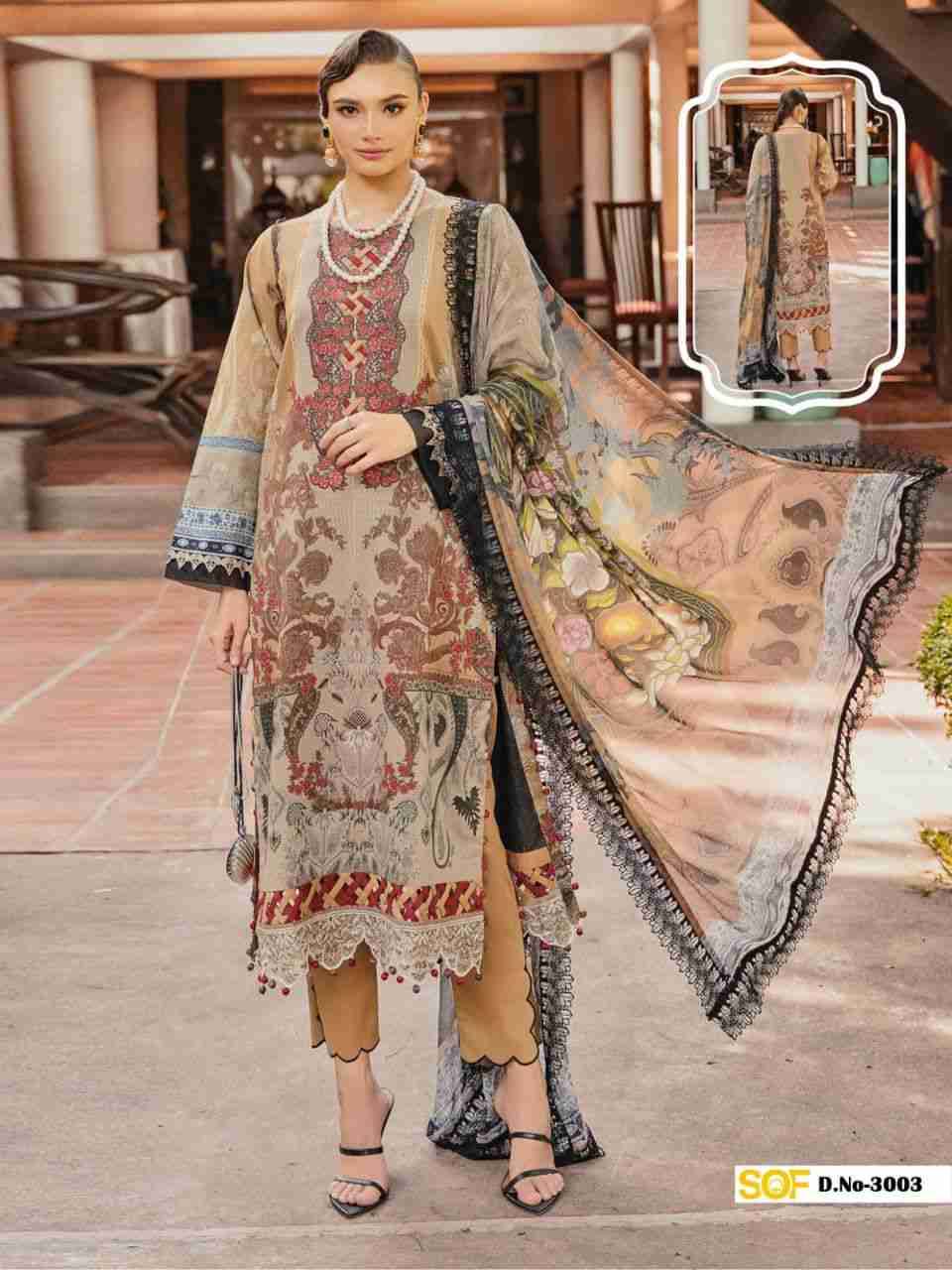 Ayra.B Vol-3 By Shree Om Fab 3001 To 3006 Series Designer Pakistani Suits Beautiful Fancy Stylish Colorful Party Wear & Occasional Wear Pure Lawn With Embroidery Dresses At Wholesale Price