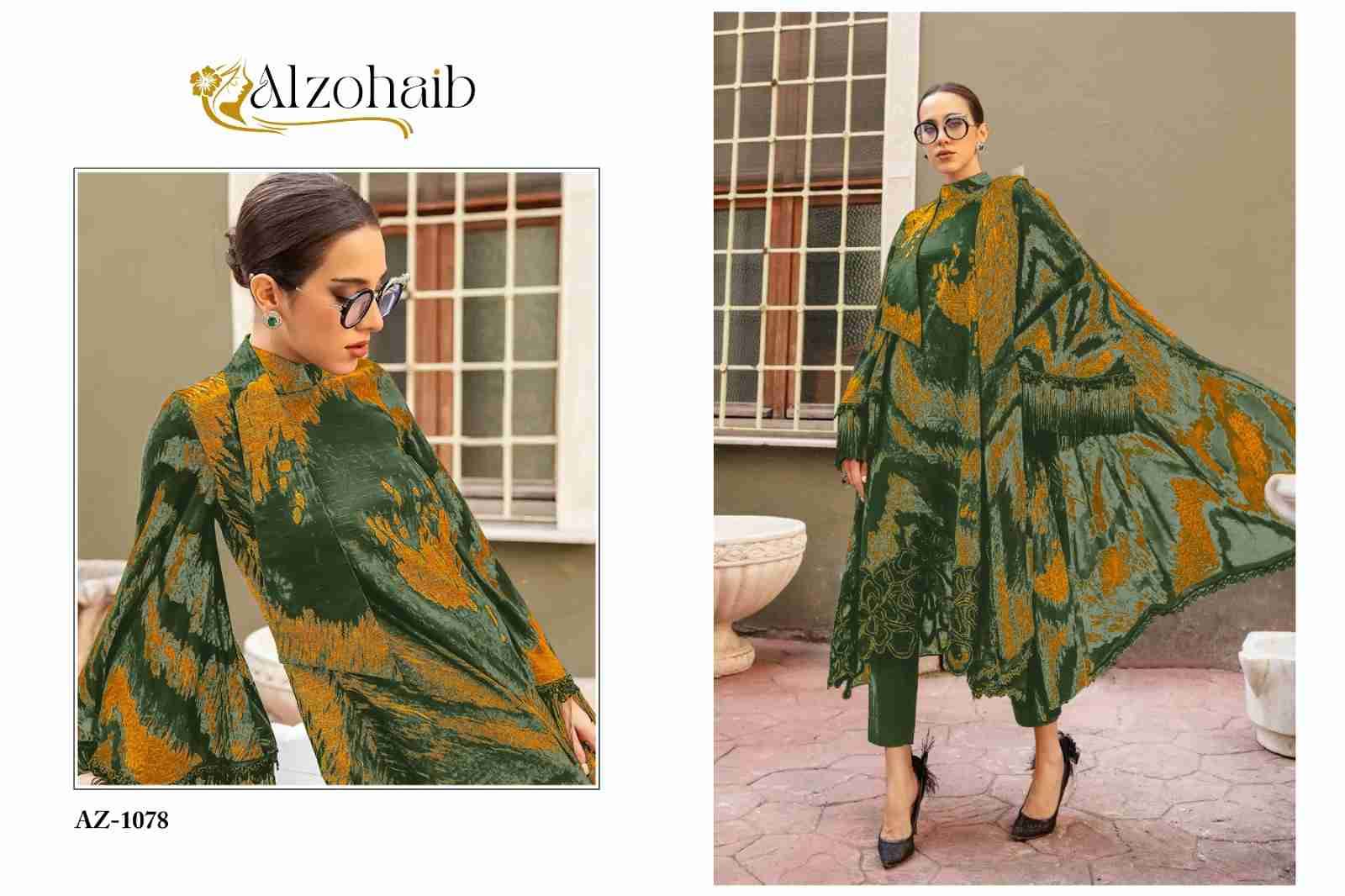 Alzohaib 1077 Series By Alzohaib 1077 To 1079 Series Beautiful Pakistani Suits Stylish Fancy Colorful Party Wear & Occasional Wear Pure Cotton Print Dresses At Wholesale Price