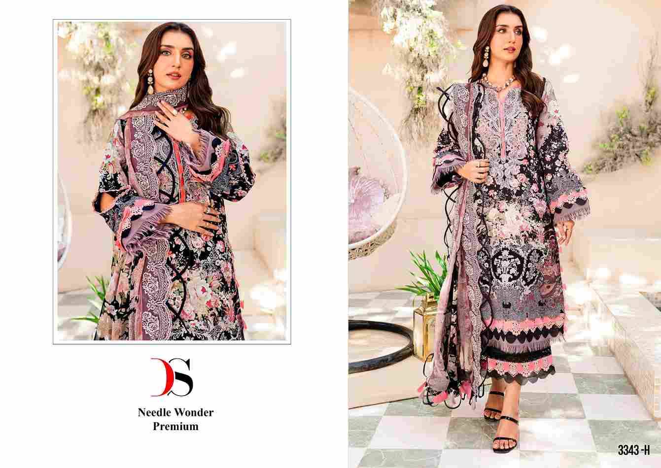 Deepsy Hit Design 3343 Colours Vol-3 By Deepsy Suits Designer Pakistani Suits Beautiful Fancy Stylish Colorful Party Wear & Occasional Wear Pure Cotton With Embroidery Dresses At Wholesale Price