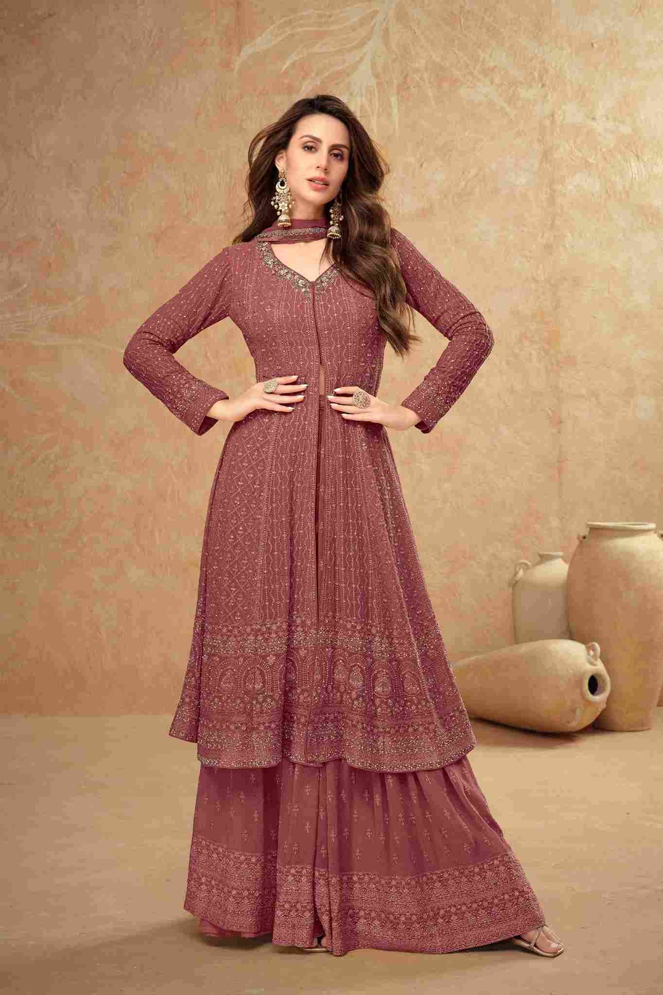 Farina By Gulkayra Designer 7513-A To 7513-D Series Designer Sharara Suits Collection Beautiful Stylish Fancy Colorful Party Wear & Occasional Wear Georgette Embroidered Dresses At Wholesale Price