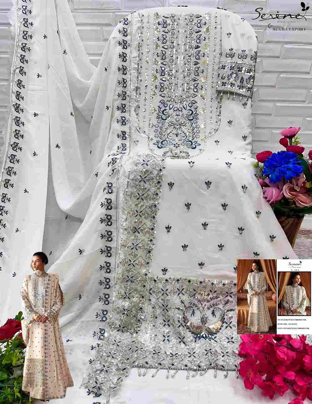 Serene Hit Design S-348-A By Serene Designer Pakistani Suits Beautiful Fancy Colorful Stylish Party Wear & Occasional Wear Faux Georgette Embroidered Dresses At Wholesale Price