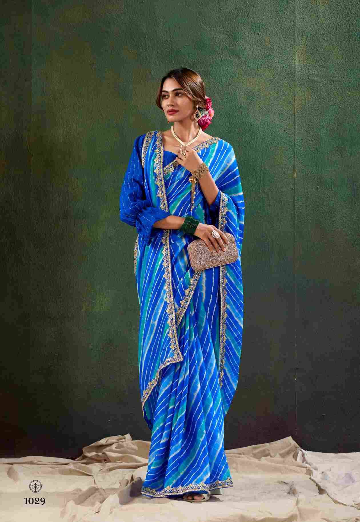 Chunari Vol-2 By Stavan 1019 To 1038 Series Indian Traditional Wear Collection Beautiful Stylish Fancy Colorful Party Wear & Occasional Wear Pure Chiffon Sarees At Wholesale Price