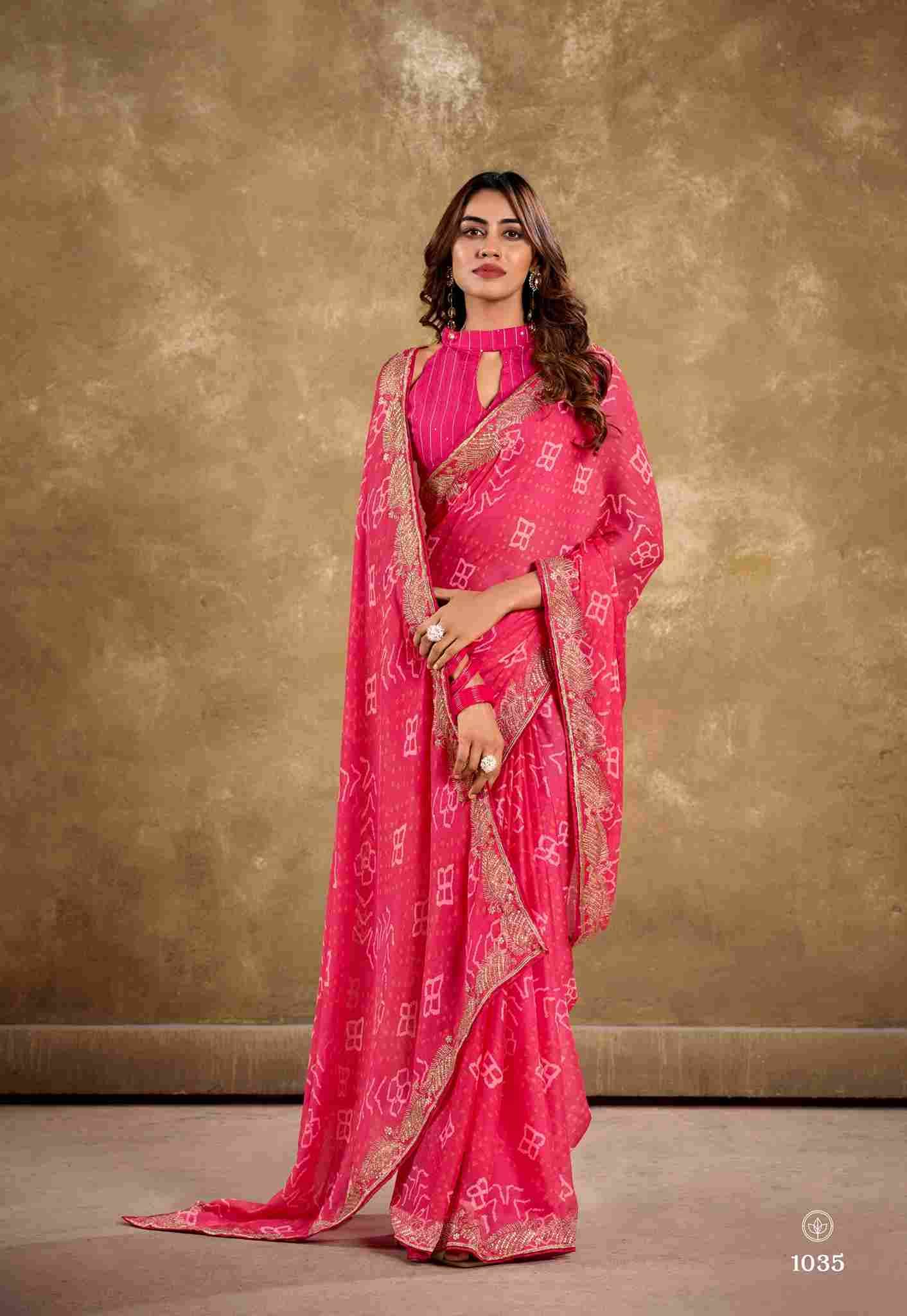 Chunari Vol-2 By Stavan 1019 To 1038 Series Indian Traditional Wear Collection Beautiful Stylish Fancy Colorful Party Wear & Occasional Wear Pure Chiffon Sarees At Wholesale Price