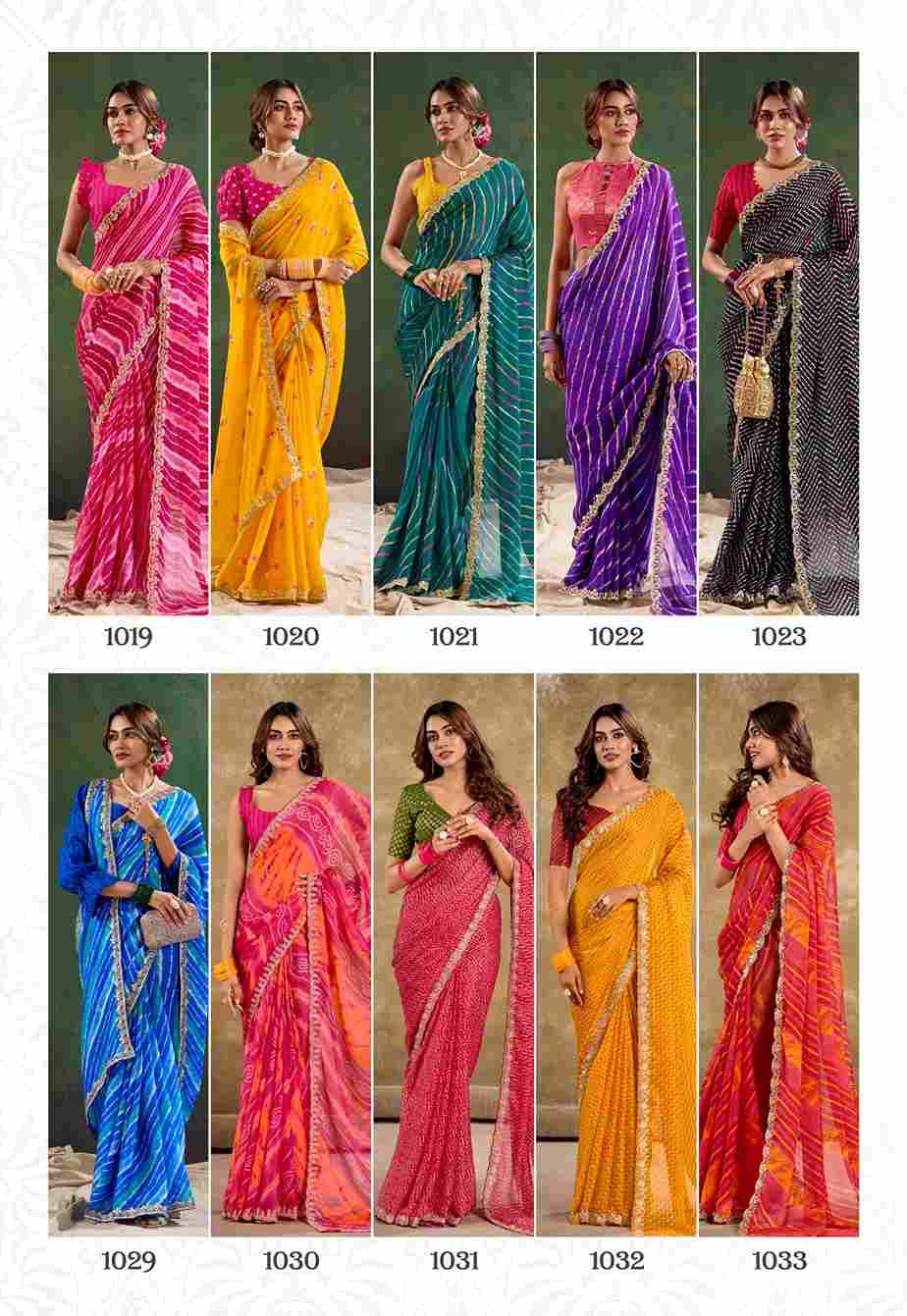 Chunari Vol-2 By Stavan 1019 To 1038 Series Indian Traditional Wear Collection Beautiful Stylish Fancy Colorful Party Wear & Occasional Wear Pure Chiffon Sarees At Wholesale Price