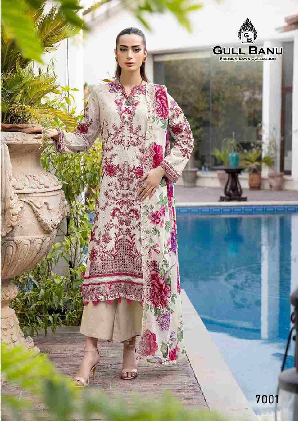 Gull Banu Vol-7 By Gull Aahmed 7001 To 7006 Series Beautiful Festive Suits Stylish Fancy Colorful Casual Wear & Ethnic Wear Pure Lawn Dresses At Wholesale Price