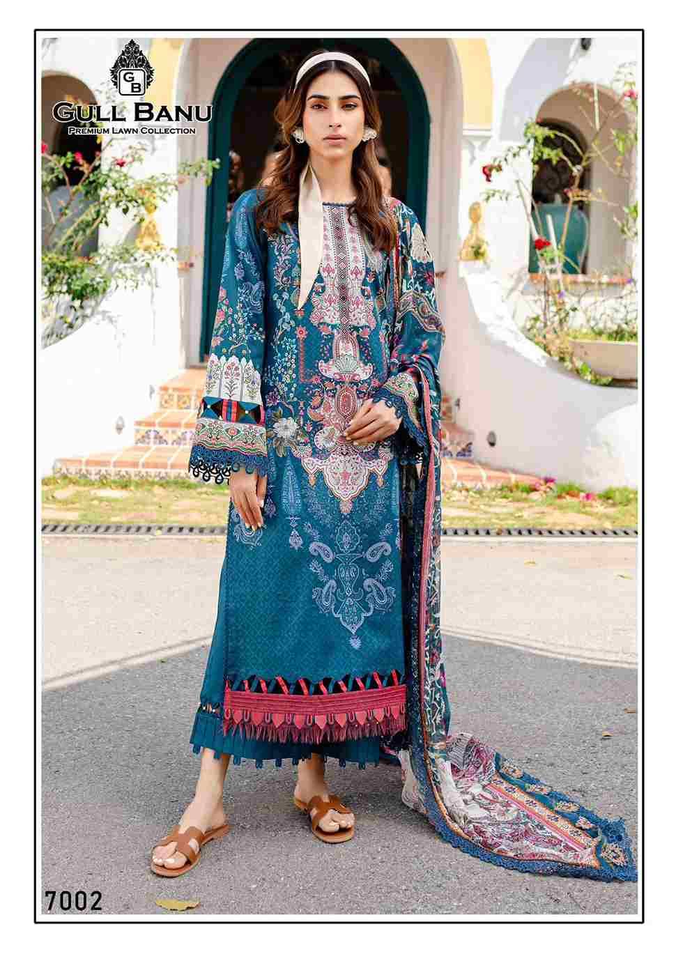 Gull Banu Vol-7 By Gull Aahmed 7001 To 7006 Series Beautiful Festive Suits Stylish Fancy Colorful Casual Wear & Ethnic Wear Pure Lawn Dresses At Wholesale Price