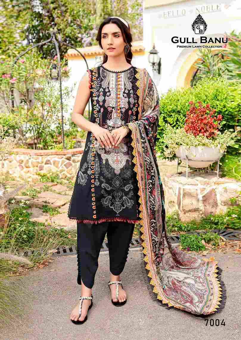 Gull Banu Vol-7 By Gull Aahmed 7001 To 7006 Series Beautiful Festive Suits Stylish Fancy Colorful Casual Wear & Ethnic Wear Pure Lawn Dresses At Wholesale Price