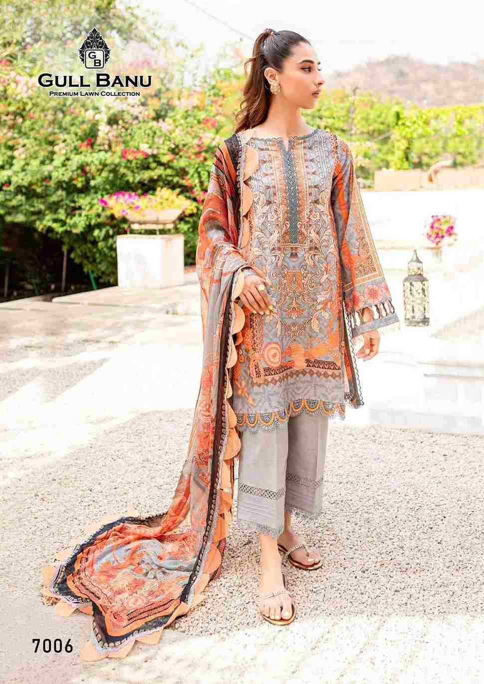 Gull Banu Vol-7 By Gull Aahmed 7001 To 7006 Series Beautiful Festive Suits Stylish Fancy Colorful Casual Wear & Ethnic Wear Pure Lawn Dresses At Wholesale Price