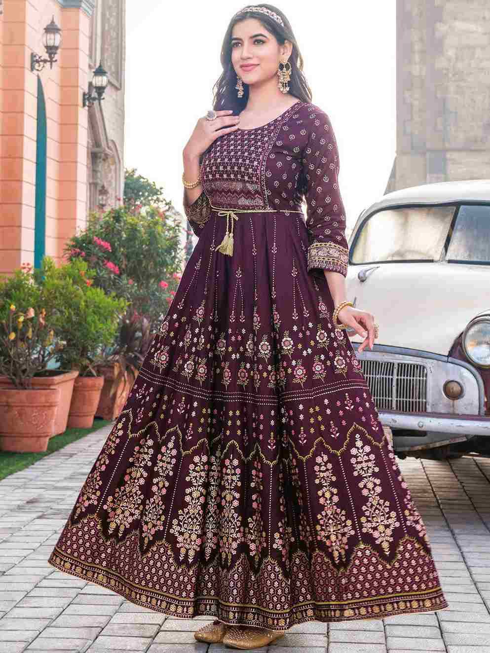 Glam Nx By Fashid Wholesale 01 TO 06 Series Designer Stylish Fancy Colorful Beautiful Party Wear & Ethnic Wear Collection Rayon Print Gown At Wholesale Price