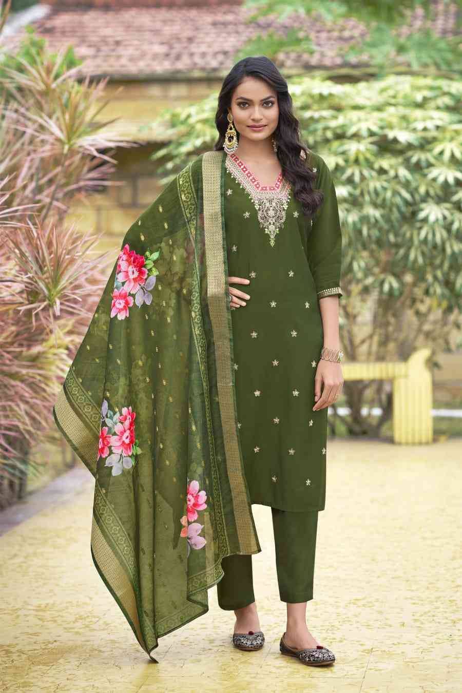 Nusrat By Ossm 1001 To 1006 Series Beautiful Stylish Festive Suits Fancy Colorful Casual Wear & Ethnic Wear & Ready To Wear Pure Viscose Silk Dresses At Wholesale Price