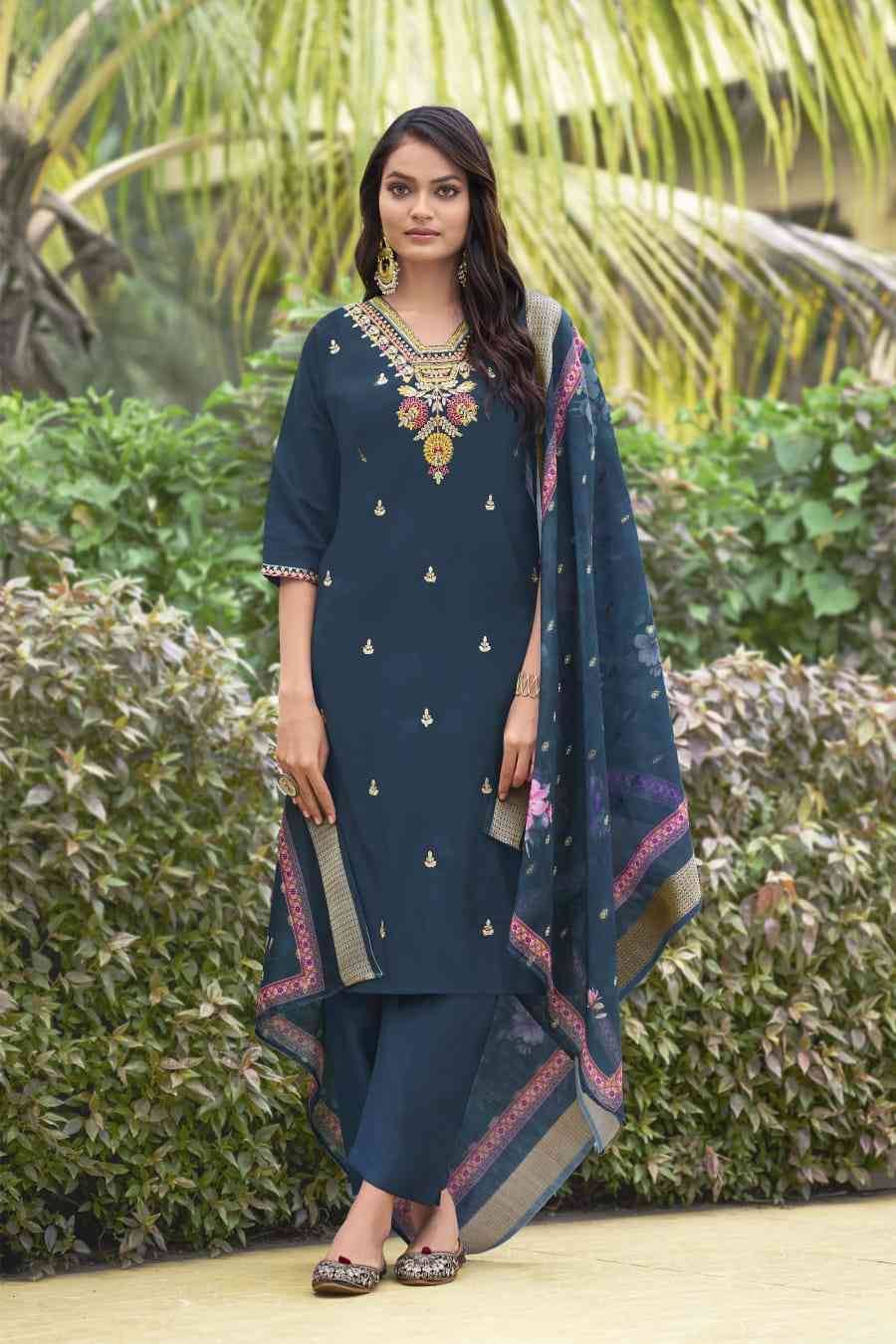 Nusrat By Ossm 1001 To 1006 Series Beautiful Stylish Festive Suits Fancy Colorful Casual Wear & Ethnic Wear & Ready To Wear Pure Viscose Silk Dresses At Wholesale Price