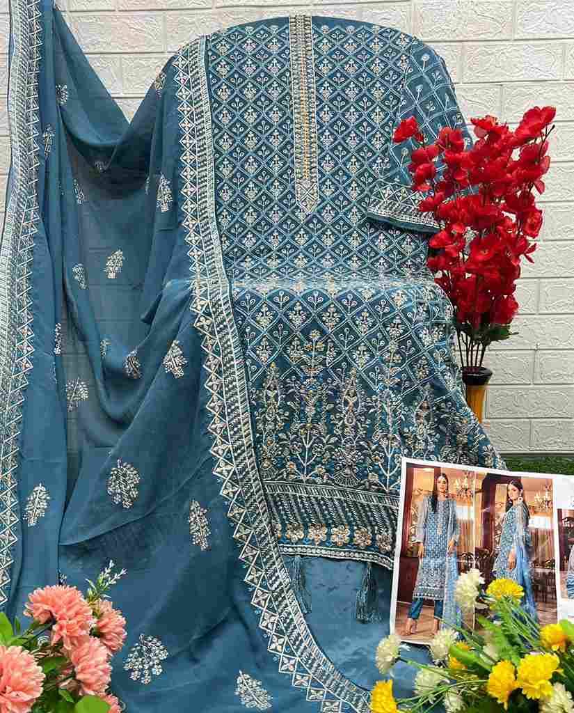 Afifa By Al Khushbu 6027 To 6029 Series Beautiful Pakistani Suits Colorful Stylish Fancy Casual Wear & Ethnic Wear Faux Georgette Dresses At Wholesale Price