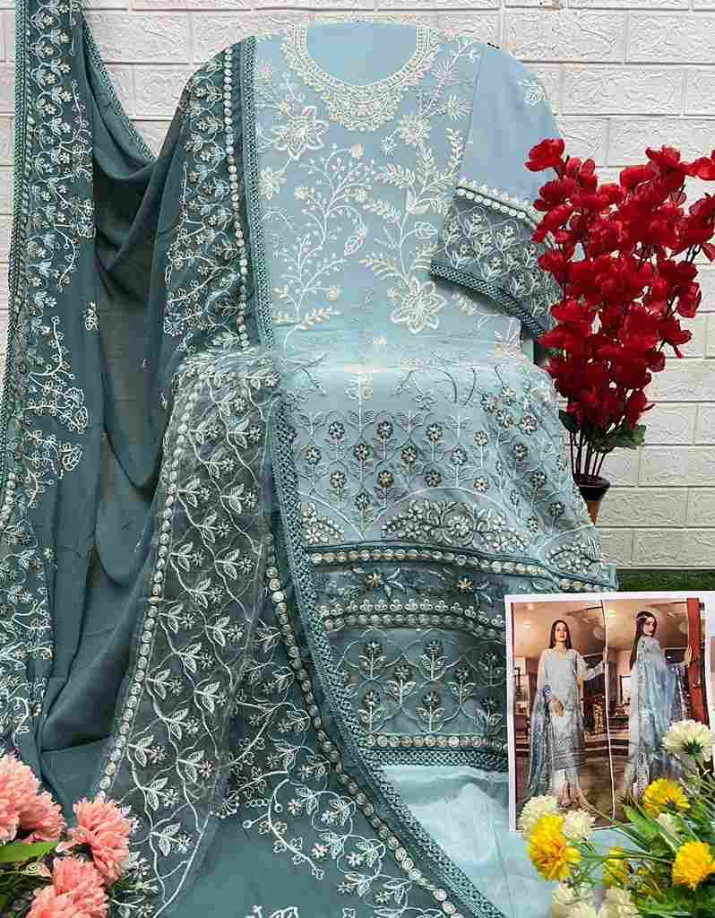 Afifa By Al Khushbu 6027 To 6029 Series Beautiful Pakistani Suits Colorful Stylish Fancy Casual Wear & Ethnic Wear Faux Georgette Dresses At Wholesale Price