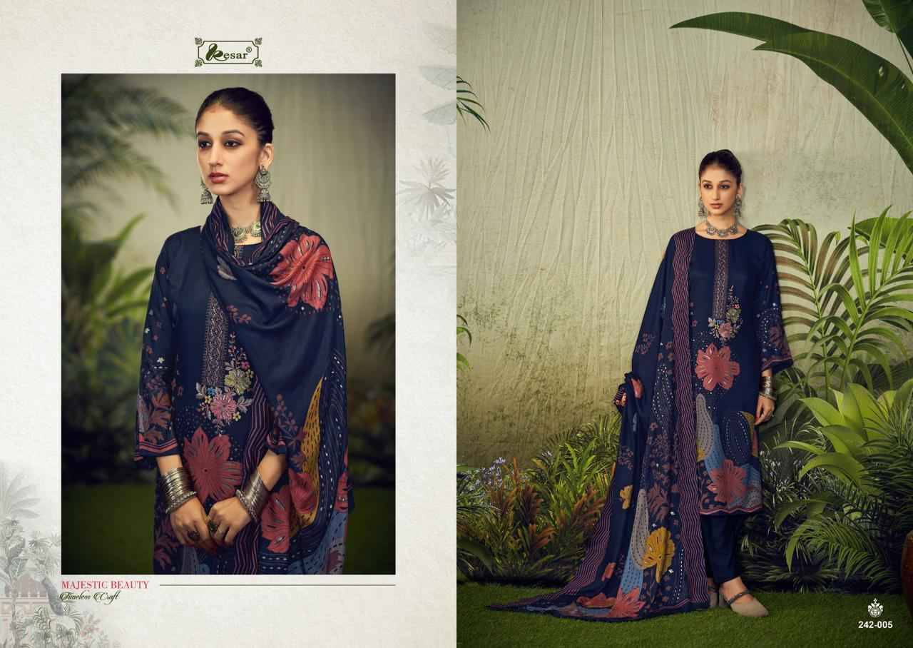 Saachi Sagun By Kesar 242-001 To 242-006 Series Beautiful Festive Suits Stylish Fancy Colorful Casual Wear & Ethnic Wear Pure Viscose Pashmina Print Dresses At Wholesale Price