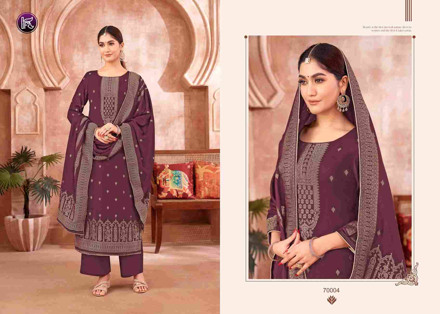 Surbhi By Kala Fashion 70001 To 70006 Series Beautiful Festive Suits Colorful Stylish Fancy Casual Wear & Ethnic Wear Pashmina Jacquard Dresses At Wholesale Price