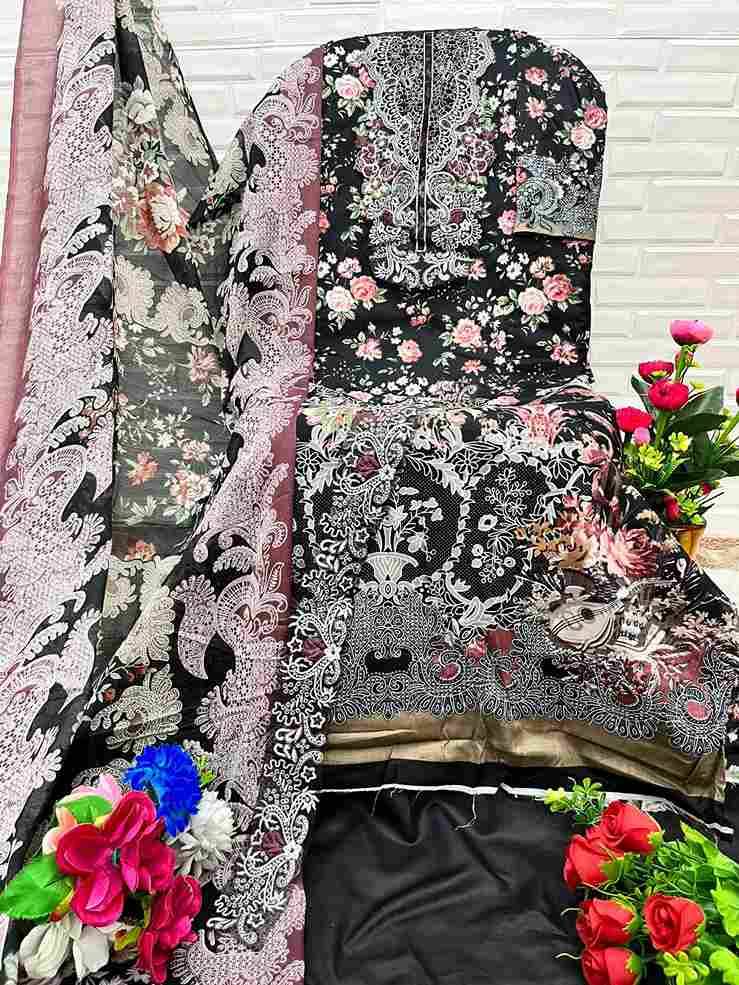 Ezra Hit Design 1024-A By Ezra Pakistani Suits Beautiful Fancy Colorful Stylish Party Wear & Occasional Wear Pure Cotton Embroidery Dresses At Wholesale Price