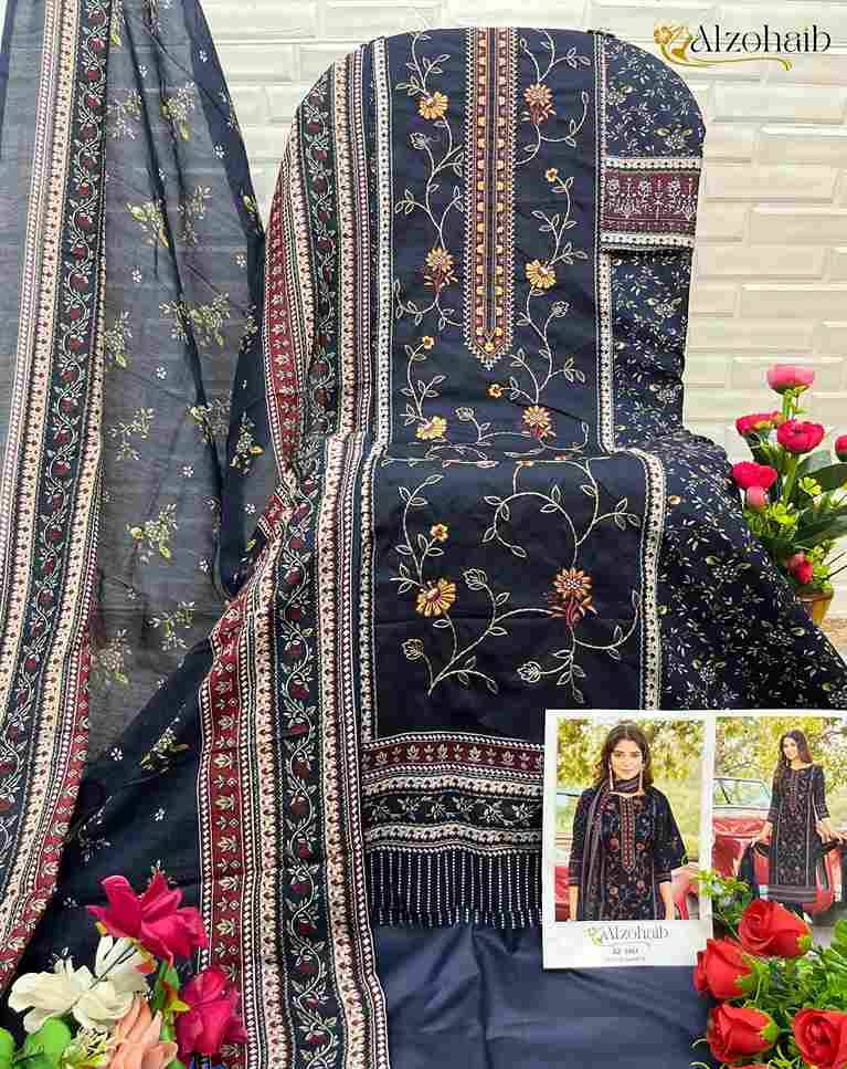 Alzohaib 1080 Series By Alzohaib 1080 To 1083 Series Beautiful Pakistani Suits Stylish Fancy Colorful Party Wear & Occasional Wear Pure Cotton Print Dresses At Wholesale Price