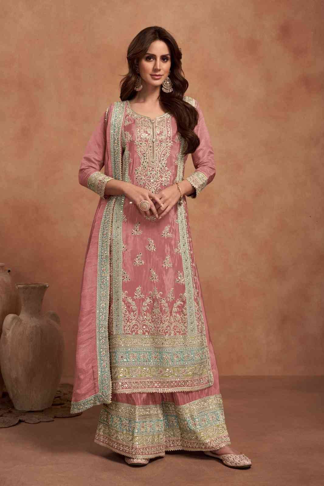 Nazia Colors By Gulkayra Designer 7453-D To 7453-F Series Beautiful Sharara Suits Colorful Stylish Fancy Casual Wear & Ethnic Wear Silk Embroidery Dresses At Wholesale Price