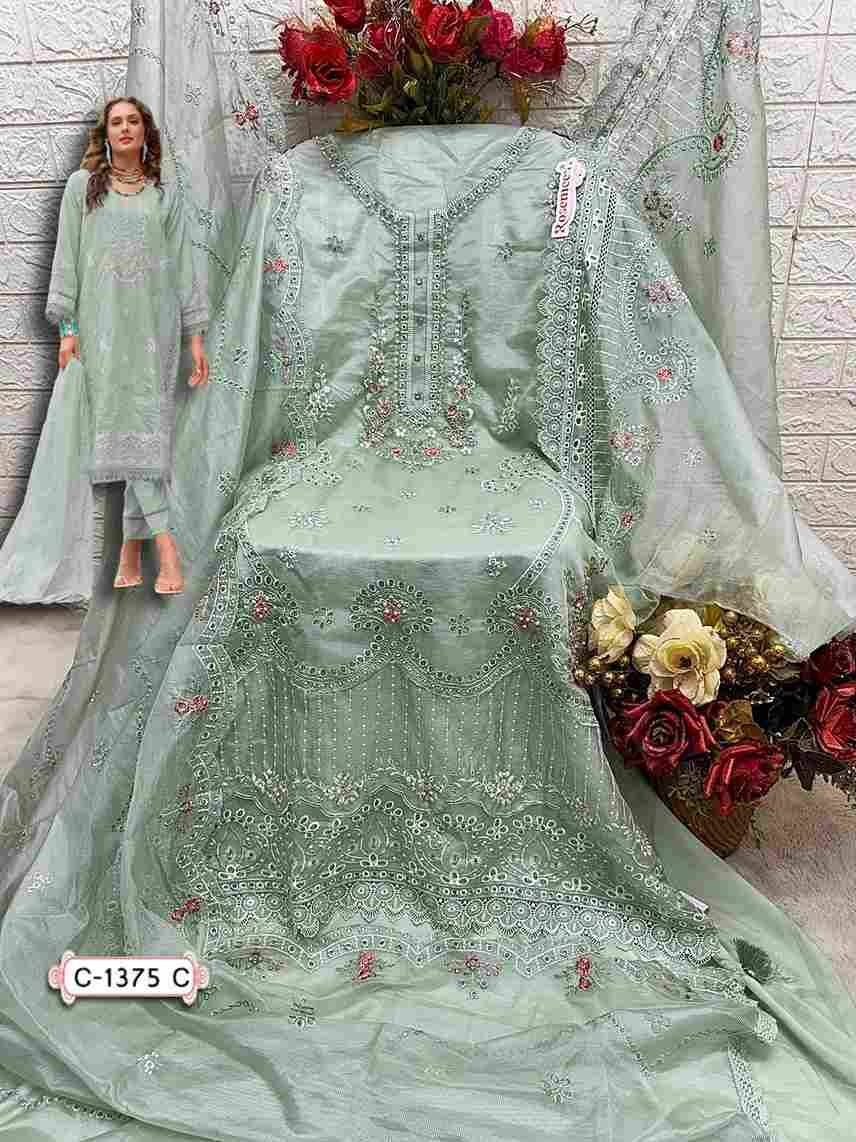 Fepic 1375 Colours By Fepic 1375-A To 1375-C Series Beautiful Pakistani Suits Colorful Stylish Fancy Casual Wear & Ethnic Wear Kota Checks Embroidered Dresses At Wholesale Price