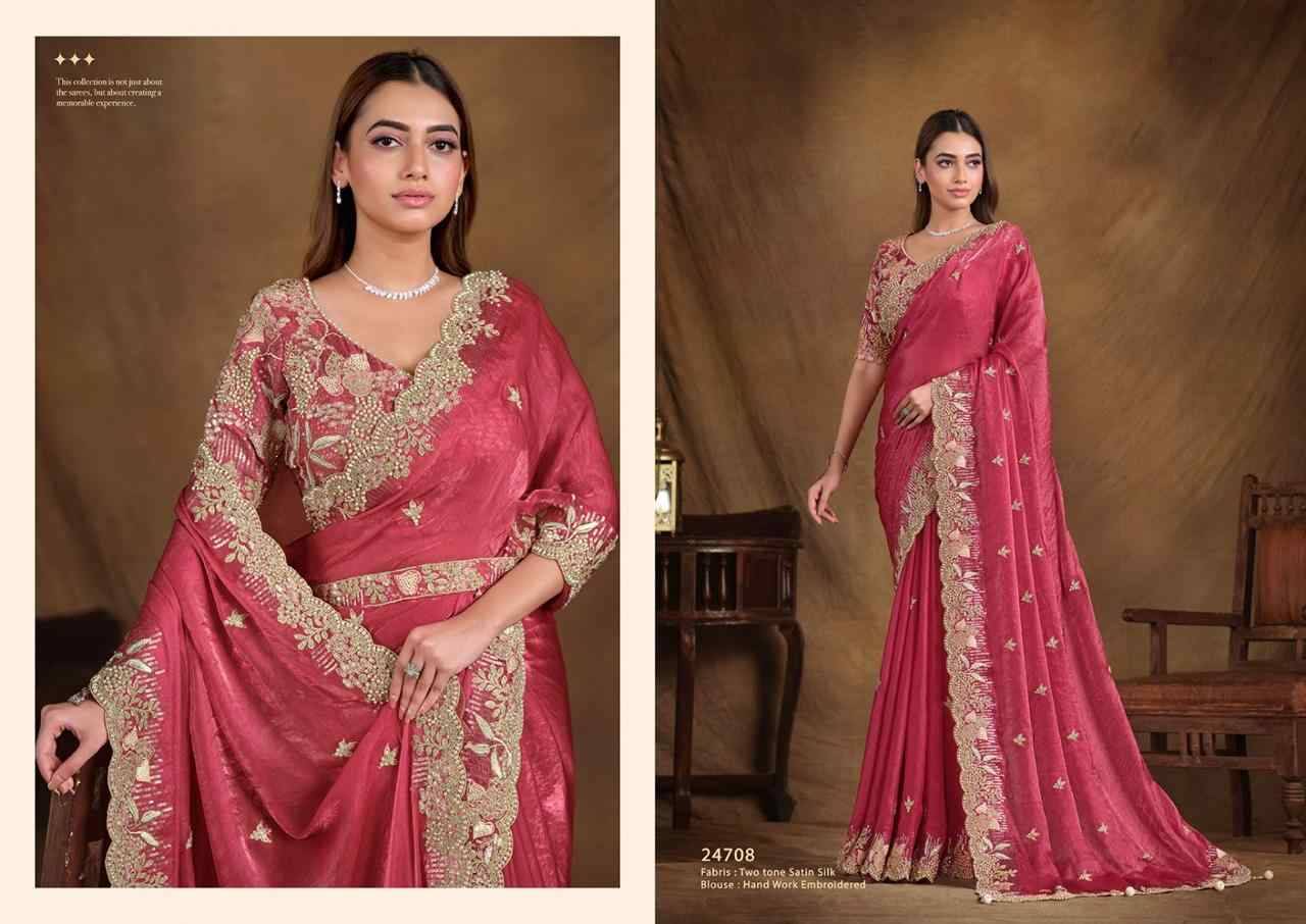 Tarini By Mohmanthan 24705 To 24715 Series Indian Traditional Wear Collection Beautiful Stylish Fancy Colorful Party Wear & Occasional Wear Silk Sarees At Wholesale Price