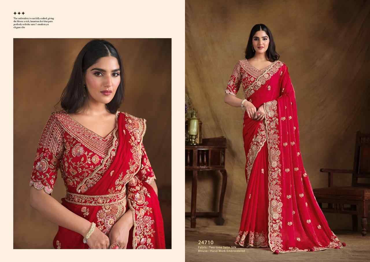 Tarini By Mohmanthan 24705 To 24715 Series Indian Traditional Wear Collection Beautiful Stylish Fancy Colorful Party Wear & Occasional Wear Silk Sarees At Wholesale Price