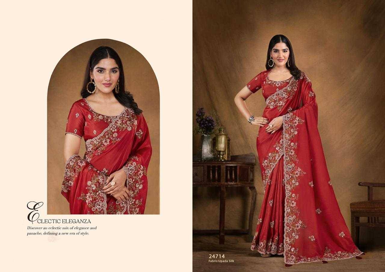 Tarini By Mohmanthan 24705 To 24715 Series Indian Traditional Wear Collection Beautiful Stylish Fancy Colorful Party Wear & Occasional Wear Silk Sarees At Wholesale Price