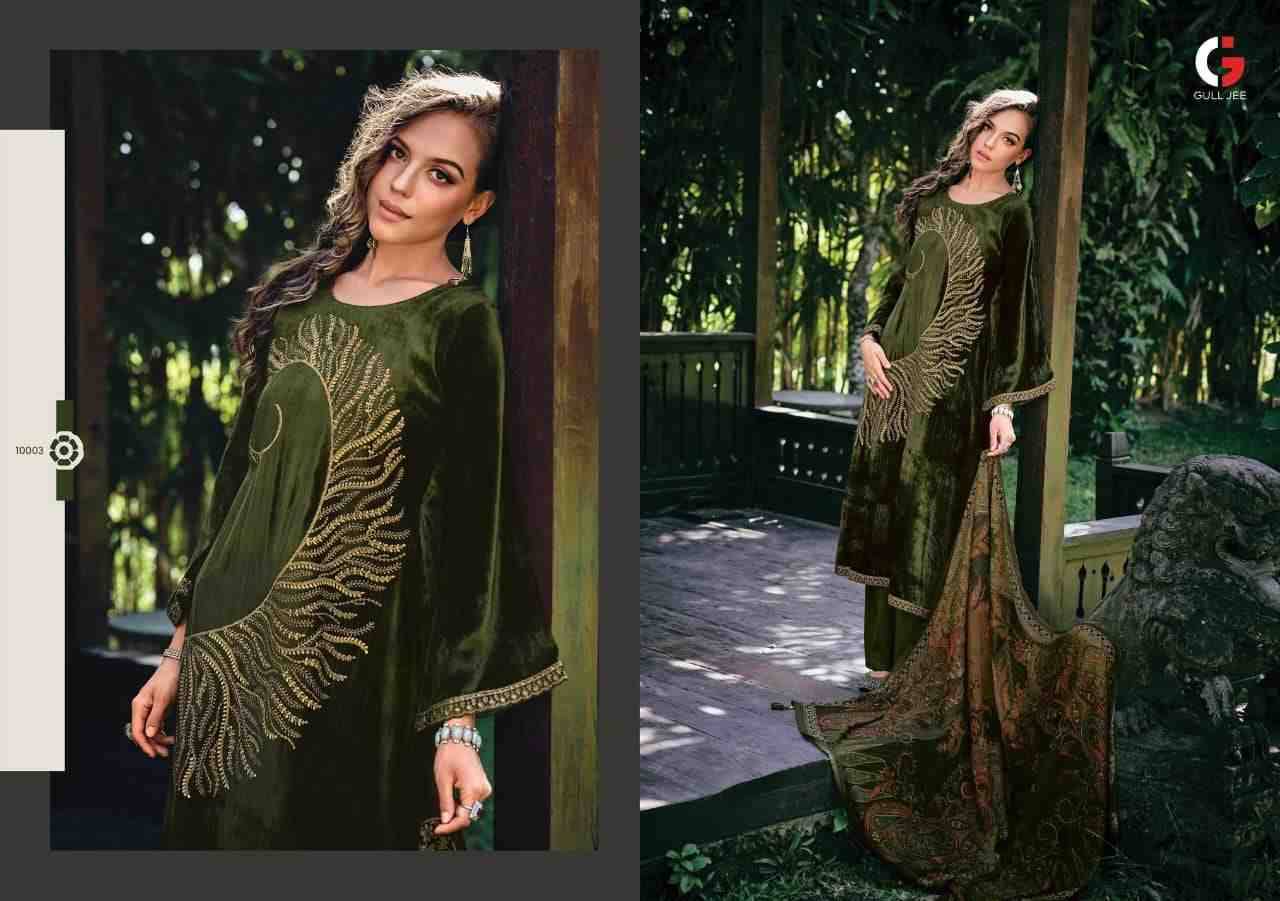 Tarub By Gull Jee 10001 To 10006 Series Beautiful Festive Suits Colorful Stylish Fancy Casual Wear & Ethnic Wear Viscose Velvet Embroidered Dresses At Wholesale Price