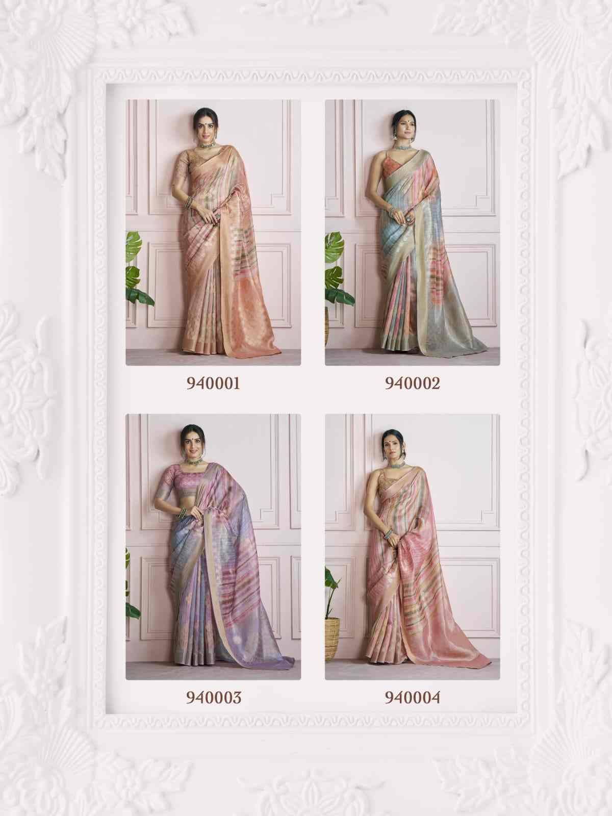 Kingfisher Silk By Rajpath 940001 To 940006 Series Indian Traditional Wear Collection Beautiful Stylish Fancy Colorful Party Wear & Occasional Wear Khadi Silk Sarees At Wholesale Price