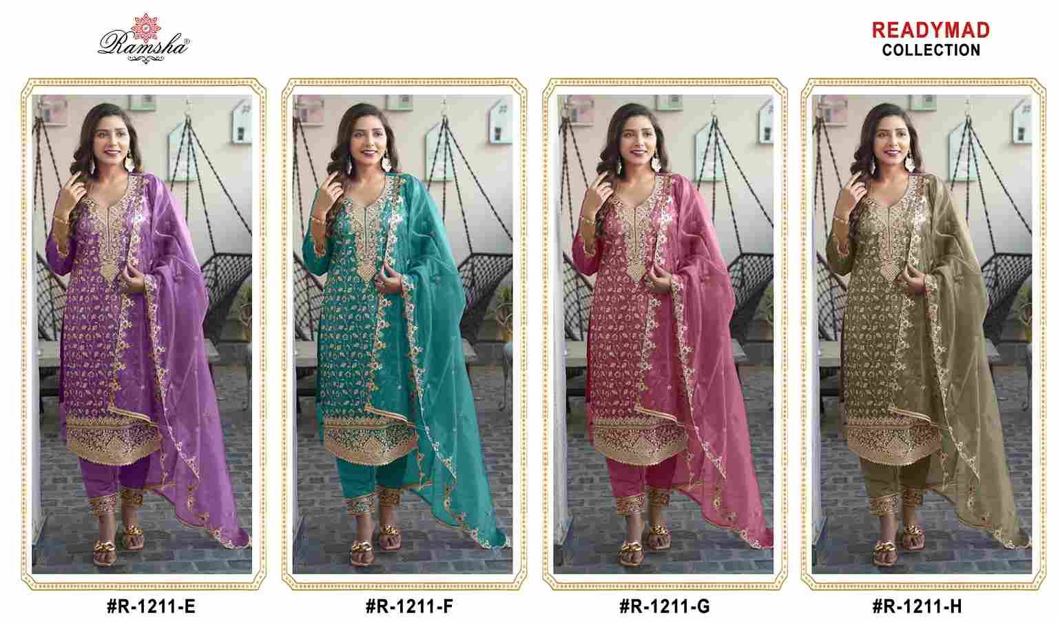 Ramsha 1211 Colours Vol-2 By Ramsha 1211-E To 1211-H Series Beautiful Pakistani Suits Colorful Stylish Fancy Casual Wear & Ethnic Wear Simmer Dresses At Wholesale Price