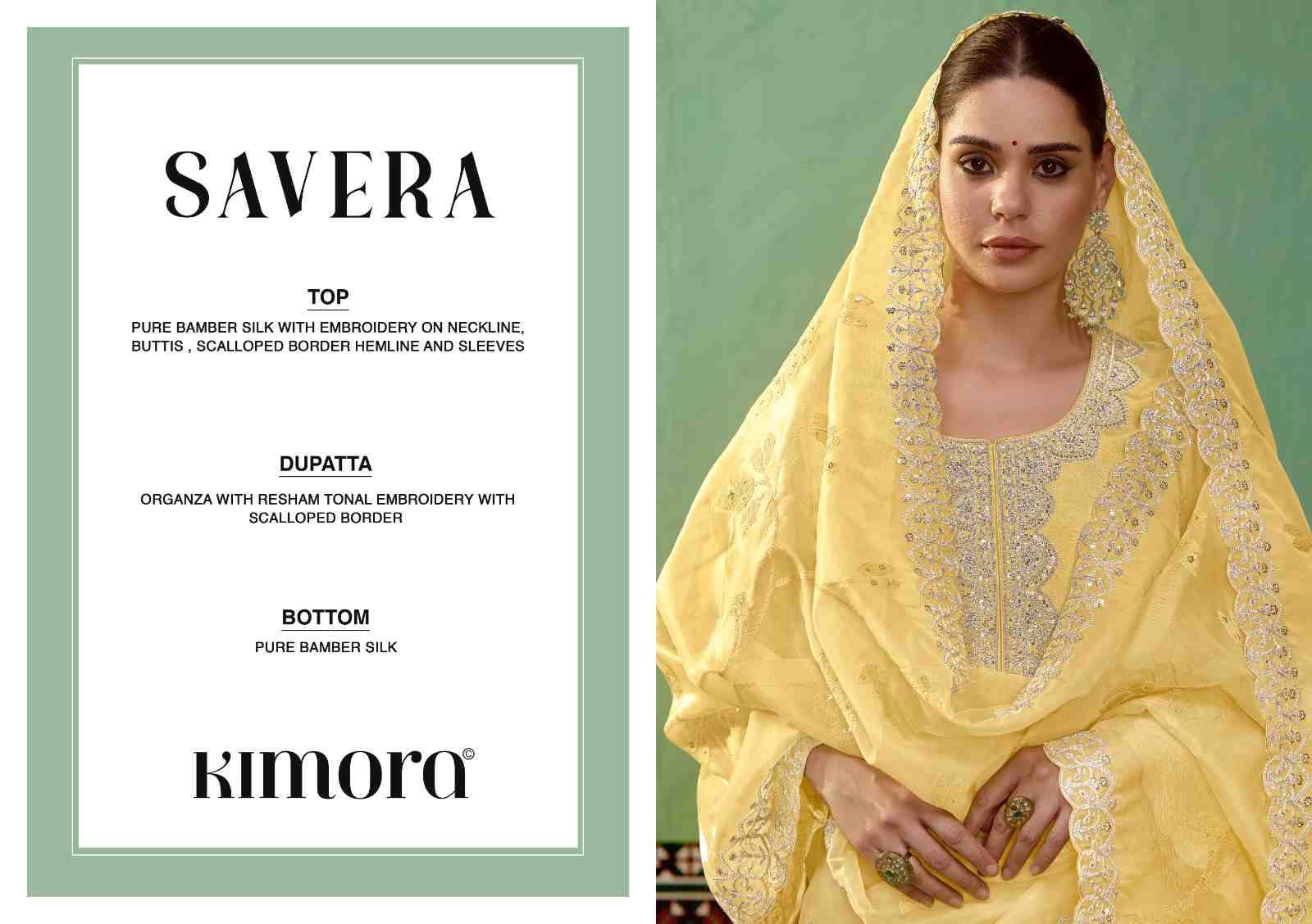 Savera By Kimora Fashion 2221 To 2226 Series Designer Festive Suits Collection Beautiful Stylish Fancy Colorful Party Wear & Occasional Wear Bemberg Silk Dresses At Wholesale Price