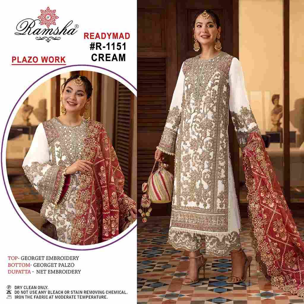 Ramsha 1151 Colours By Ramsha 1151-A To 1151-B Series Beautiful Pakistani Suits Colorful Stylish Fancy Casual Wear & Ethnic Wear Georgette Dresses At Wholesale Price