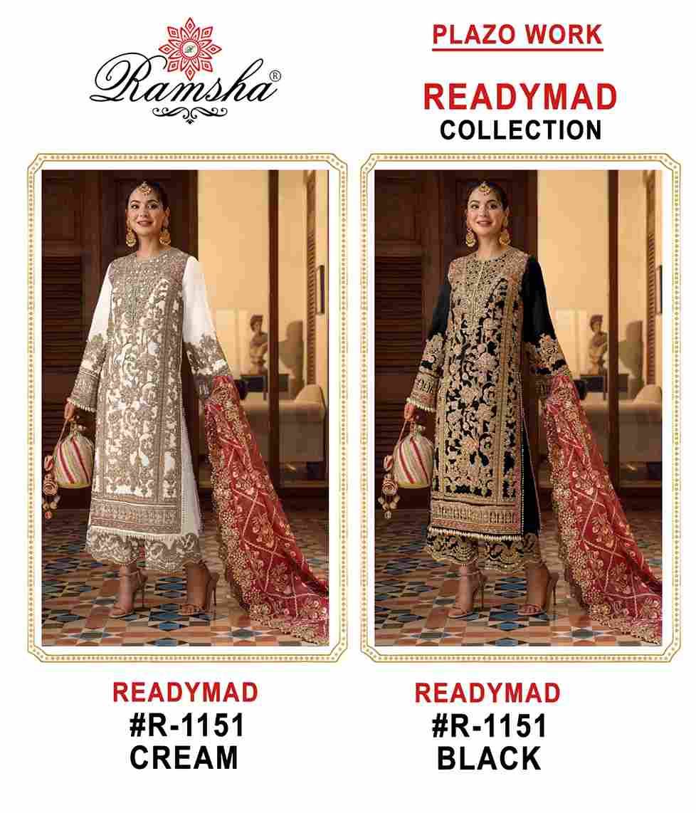 Ramsha 1151 Colours By Ramsha 1151-A To 1151-B Series Beautiful Pakistani Suits Colorful Stylish Fancy Casual Wear & Ethnic Wear Georgette Dresses At Wholesale Price