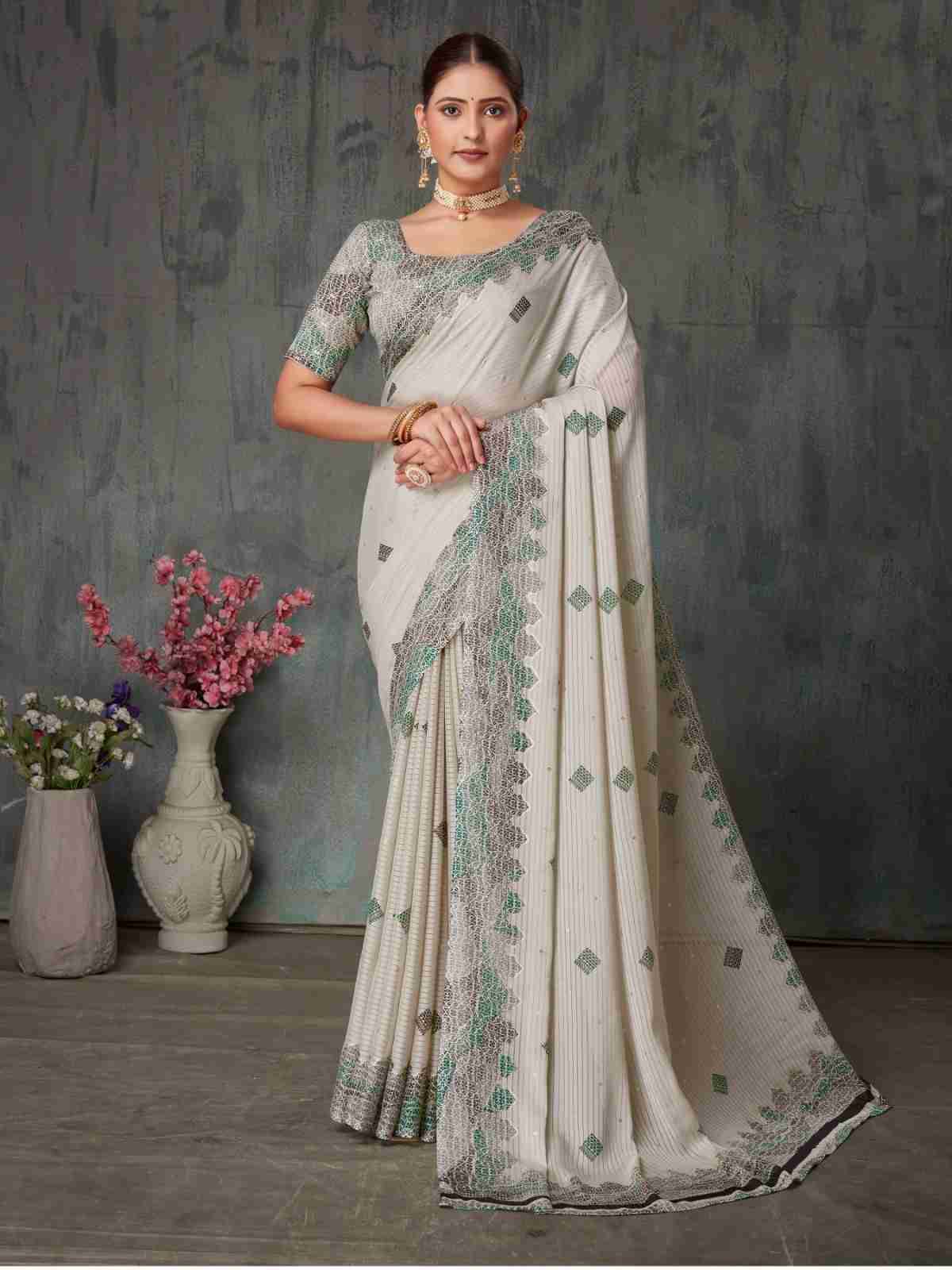 Vardha By Dhaga 1001 To 1008 Series Indian Traditional Wear Collection Beautiful Stylish Fancy Colorful Party Wear & Occasional Wear Soft Silk Designer Sarees At Wholesale Price