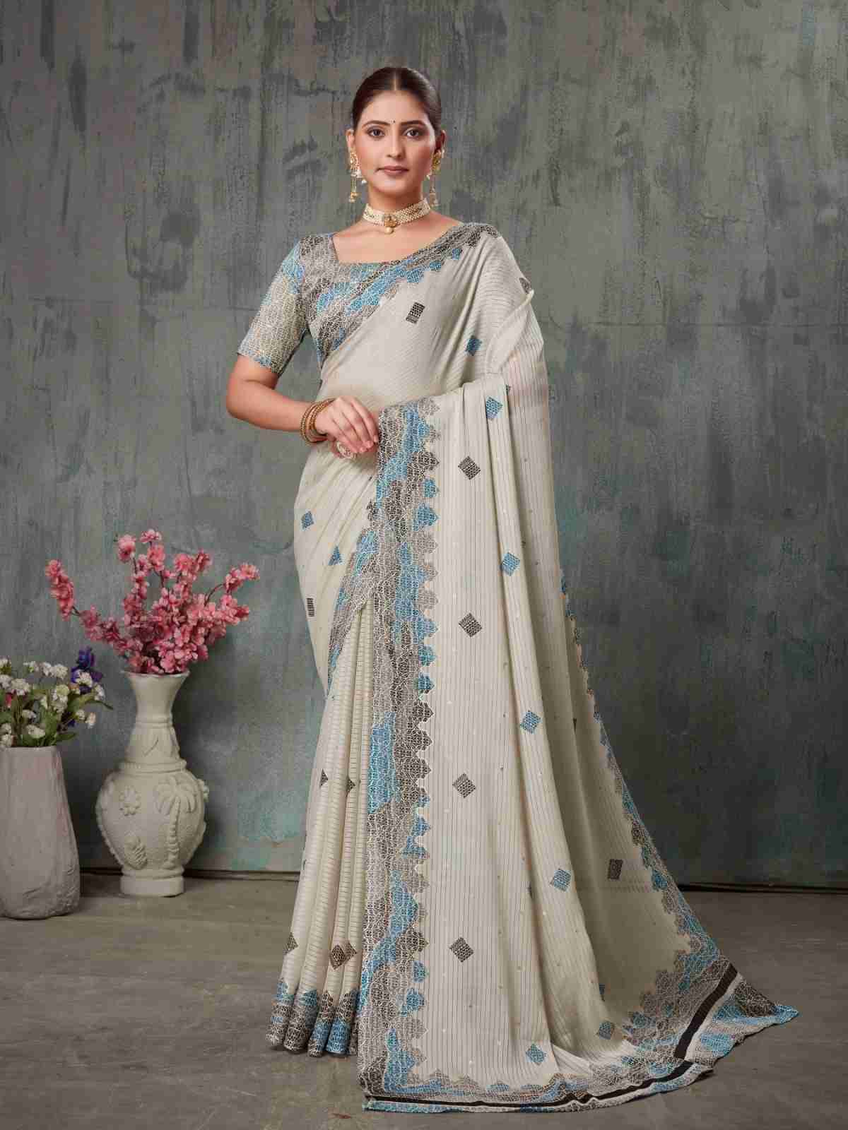 Vardha By Dhaga 1001 To 1008 Series Indian Traditional Wear Collection Beautiful Stylish Fancy Colorful Party Wear & Occasional Wear Soft Silk Designer Sarees At Wholesale Price