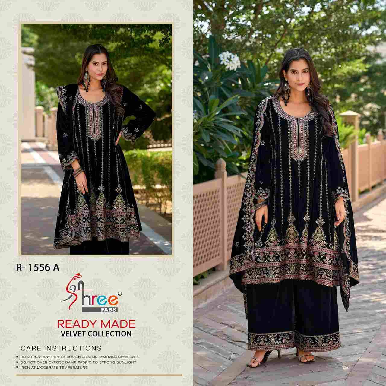 Shree Fabs Hit Design R-1556 Colours By Shree Fabs R-1556-A To R-1556-D Series Wholesale Designer Pakistani Suits Collection Beautiful Stylish Fancy Colorful Party Wear & Occasional Wear Velvet Dresses At Wholesale Price