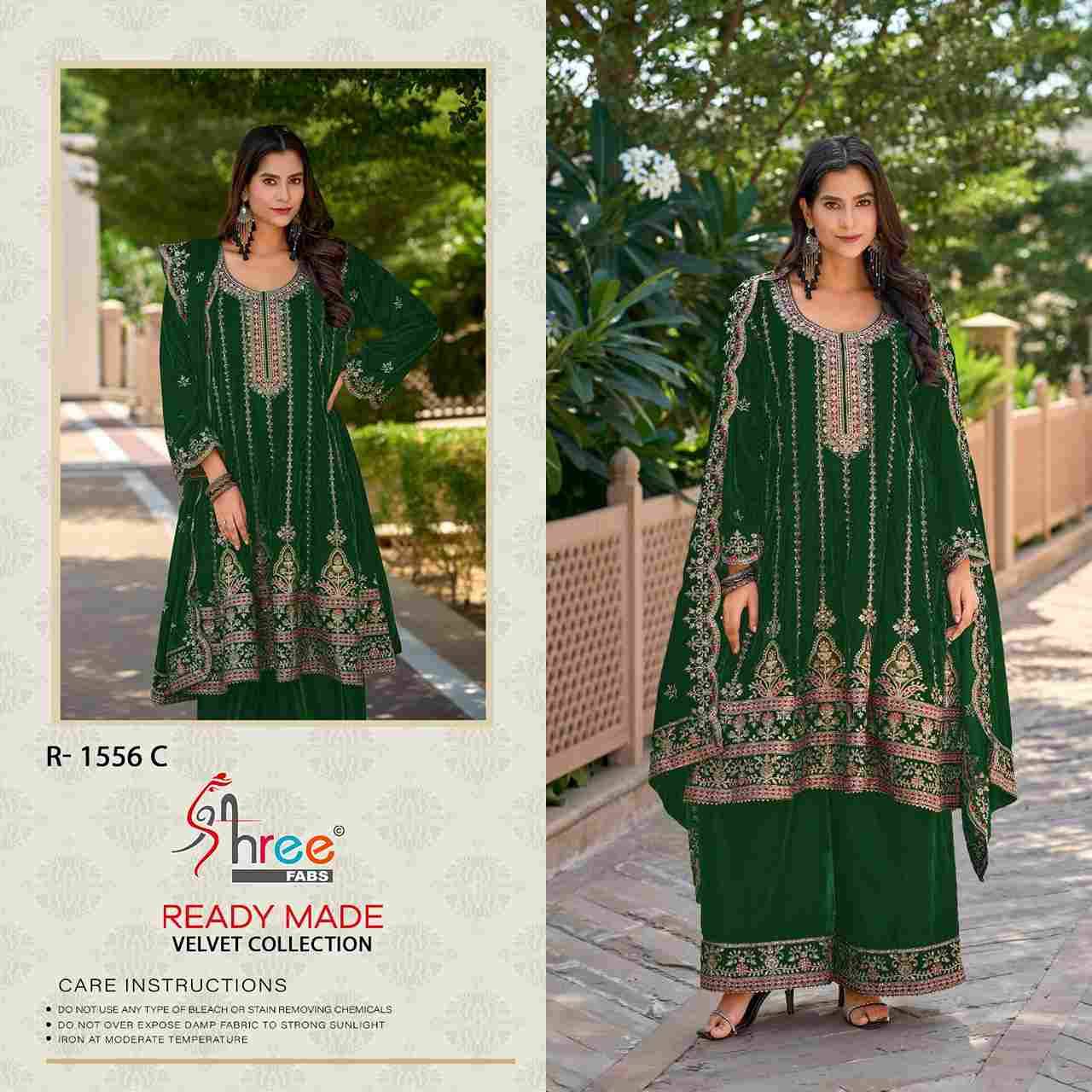 Shree Fabs Hit Design R-1556 Colours By Shree Fabs R-1556-A To R-1556-D Series Wholesale Designer Pakistani Suits Collection Beautiful Stylish Fancy Colorful Party Wear & Occasional Wear Velvet Dresses At Wholesale Price