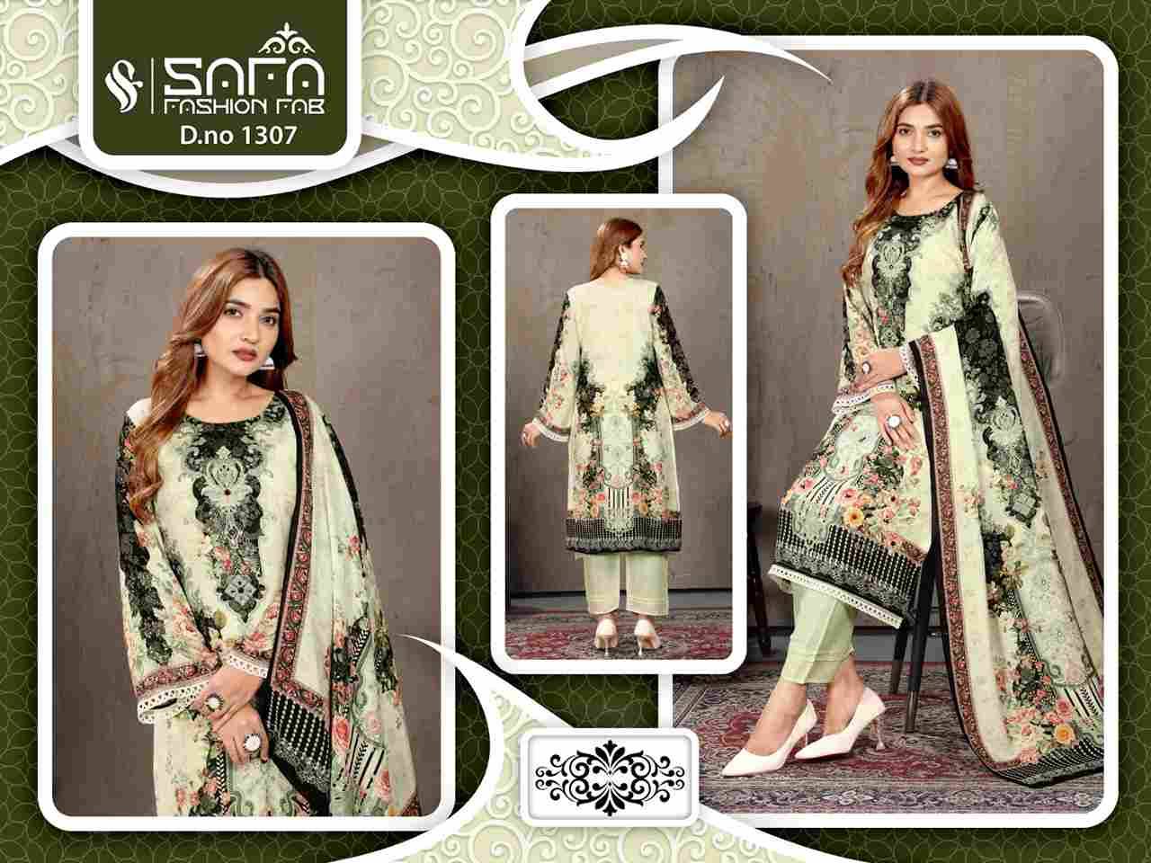 Safa Hit Design 1307 By Safa Fashion Beautiful Pakistani Suits Colorful Stylish Fancy Casual Wear & Ethnic Wear Fancy Embroidered Dresses At Wholesale Price