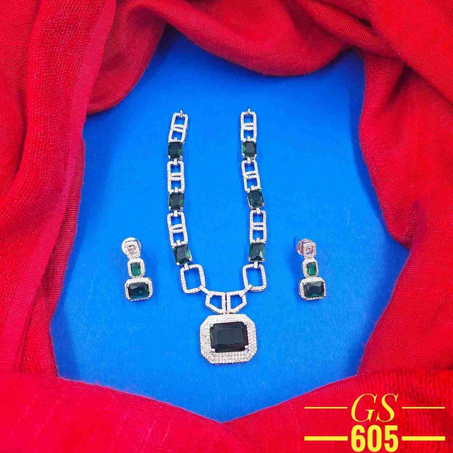 GS-605 By Fashid Wholesale 01 To 07 Series Traditional Artificial Jewellery For Indian Attire At Exclusive Range.