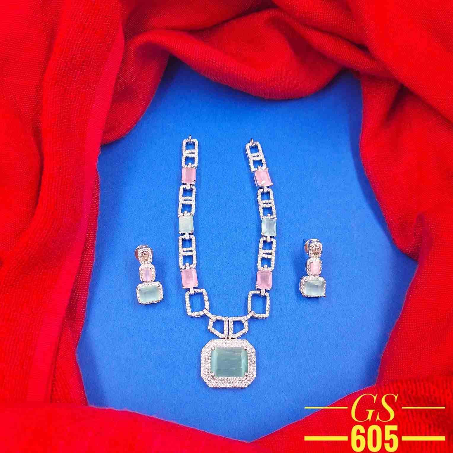 GS-605 By Fashid Wholesale 01 To 07 Series Traditional Artificial Jewellery For Indian Attire At Exclusive Range.